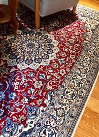 Gorgeous Persian Nain, 8.5 x 5.16 - wool and silk pile