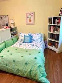 PB Teens platform bed set