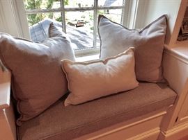 Plush down pillows