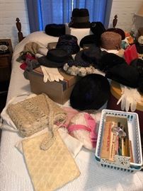 Assorted Ladies Hats and Acessories