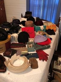 Assorted Ladies Hats and Acessories