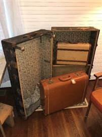 Steamer Trunk And Luggage