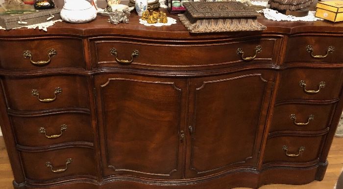 Large mahogany dresser.