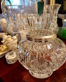 Waterford crystal rose bowl.