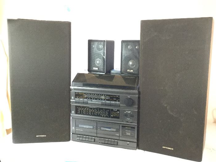 GE Stereo with Turntable and KLH and Optimus Speakers        http://www.ctonlineauctions.com/detail.asp?id=738936