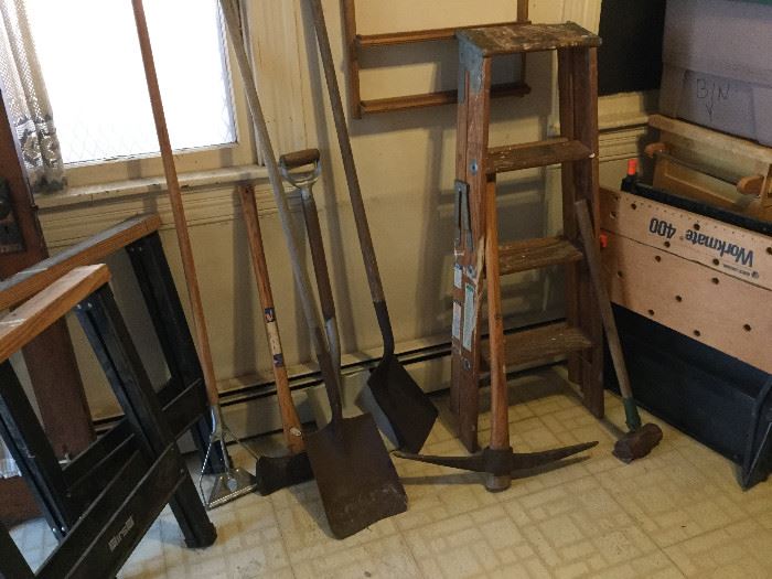 Basement Workshop Assortment with Outdoor Tools http://www.ctonlineauctions.com/detail.asp?id=738940