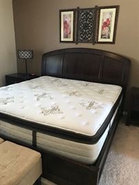 KING MATTRESS AND BOX SPRINGS - SOLD SEPARATE FROM HEADBOARD