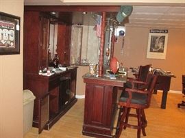 Large Bar and 2 Chairs
