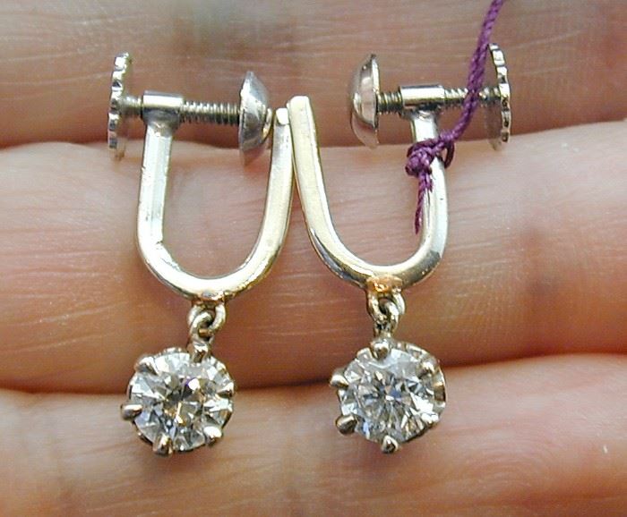 Gorgeous 1ct TW diamond Dangle Earrings