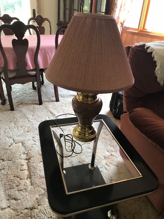 Side table (#1) & nice lamp