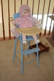 Heirloom Doll & Highchair