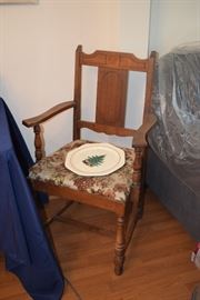 Chair and seasonal plate