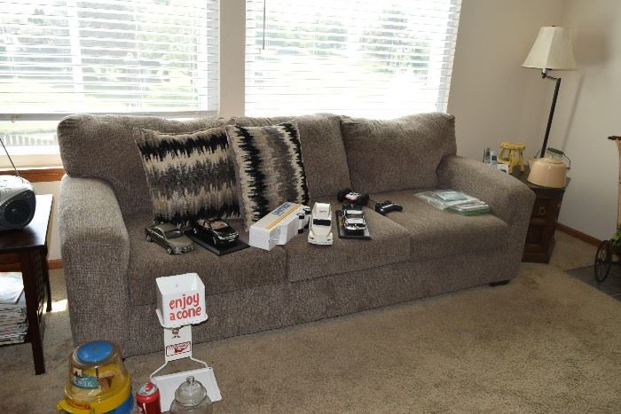 Sofa and pillows