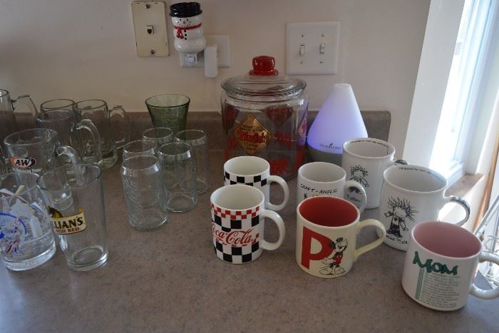 Mugs and glasses