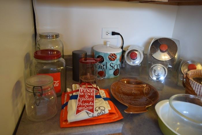 Canisters, jars, serving bowls