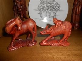 Small animal carvings