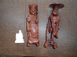 Carved items approx 7" tall