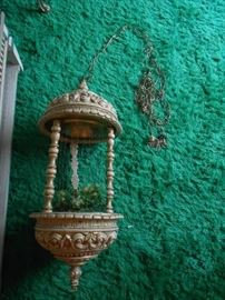 Awesome vintage oil lamp approx. 3' tall