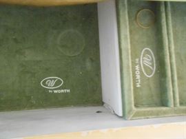 Marble top dresser by Worth