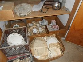 Many dishes from the Green Parrot restaurant