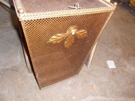 Fancy metal clothes hamper