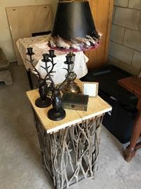 Huntsman Side Table with Decor