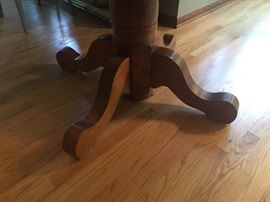 Round oak table with leaf four chairs sold $300 Buy It Now PAYPAL