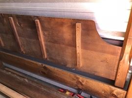 King size primitive pencil post canopy bed $300 buy it now PAYPAL