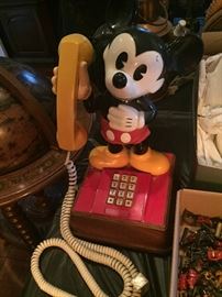 Mid Century Mickey Mouse phone $100