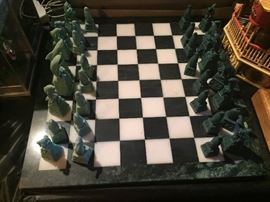 Chess sets marble Black and white $90