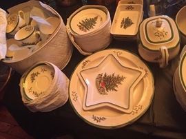 Large collection of Spode china Place setting for 12 and extra serving pieces $350