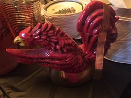 Red rooster liquor decanter