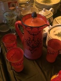 Mid century glassware