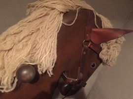 Life-size rocking horse