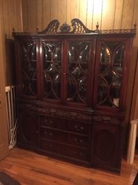 Cherrywood china cabinet same as previous picture
