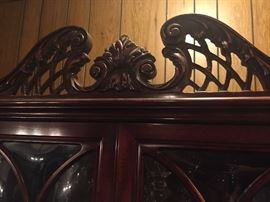 Cherrywood china cabinet same as previous picture