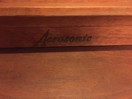 Mid Century teak wood piano Baldwin Acrosonic