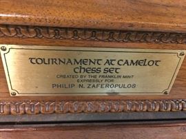 Camelot chess sets Franklin mint