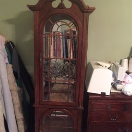 Cherrywood curio cabinets