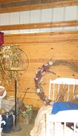 Bird cage on stand