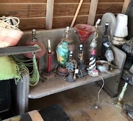 Assortment of lamps and shades available