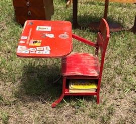 Vintage school desk
