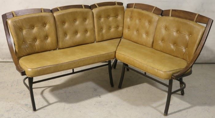 Vintage banquette with original cushions