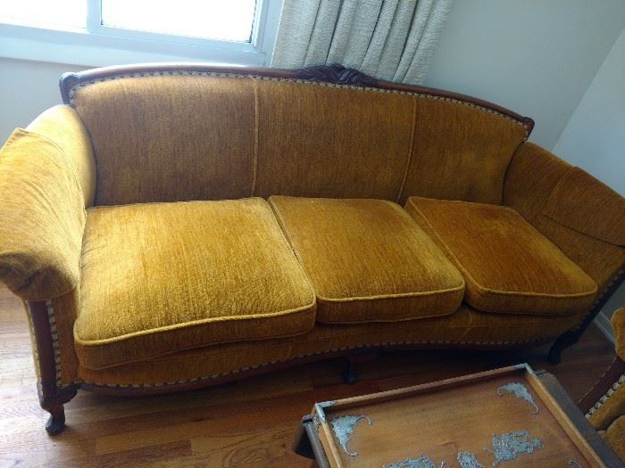 Very clean Victorian couch and arm chair