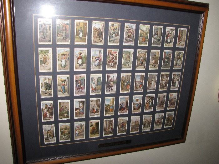 One of two sets of vintage Tobacco Card sets. 