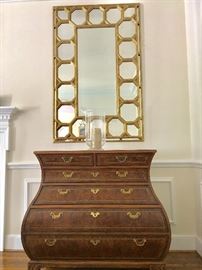 Baker bombe chest and JF Chen Mirror