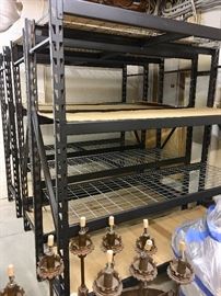 10-12 metal shelving units