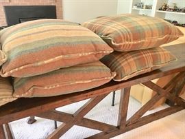 Custom made wool/down stuffed pillows