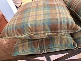 Custom made wool/down stuffed pillows