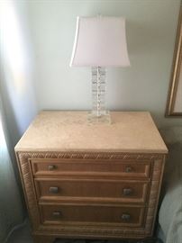 Plunkett Bedroom Dresser with Marble Top